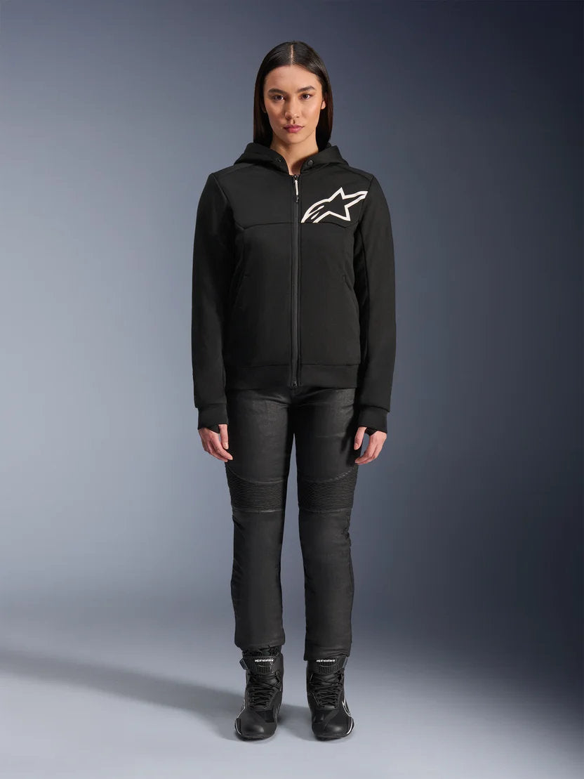 Alpinestars Stella Chrome V2 Sport Hoodie | Black White