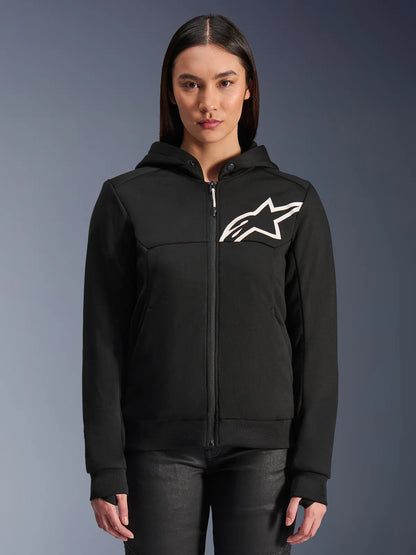 Alpinestars Stella Chrome V2 Sport Hoodie | Black White