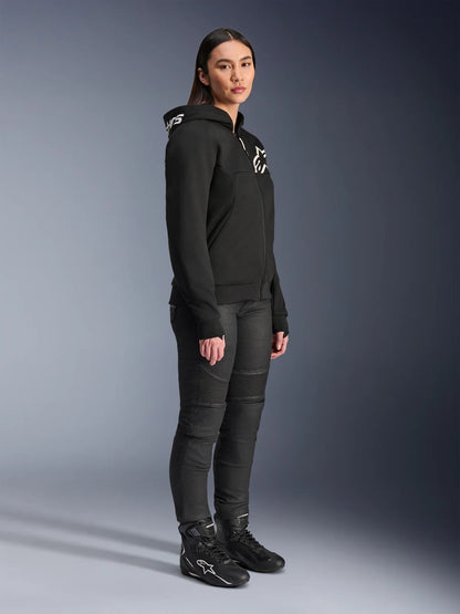 Alpinestars Stella Chrome V2 Sport Hoodie | Black White