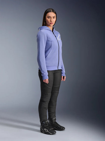 Alpinestars Stella Chrome V2 Sport Hoodie | Blue Violet White