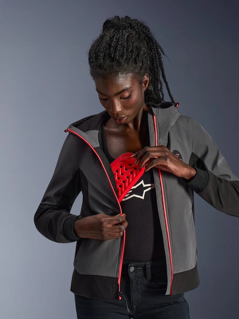 Alpinestars Stella Radium Tech Kapuzenjacke | Deep Gray Black