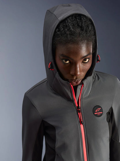 Alpinestars Stella Radium Tech Kapuzenjacke | Deep Gray Black