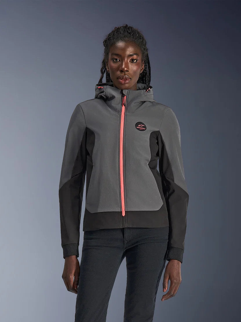 Alpinestars Stella Radium Tech Kapuzenjacke | Deep Gray Black