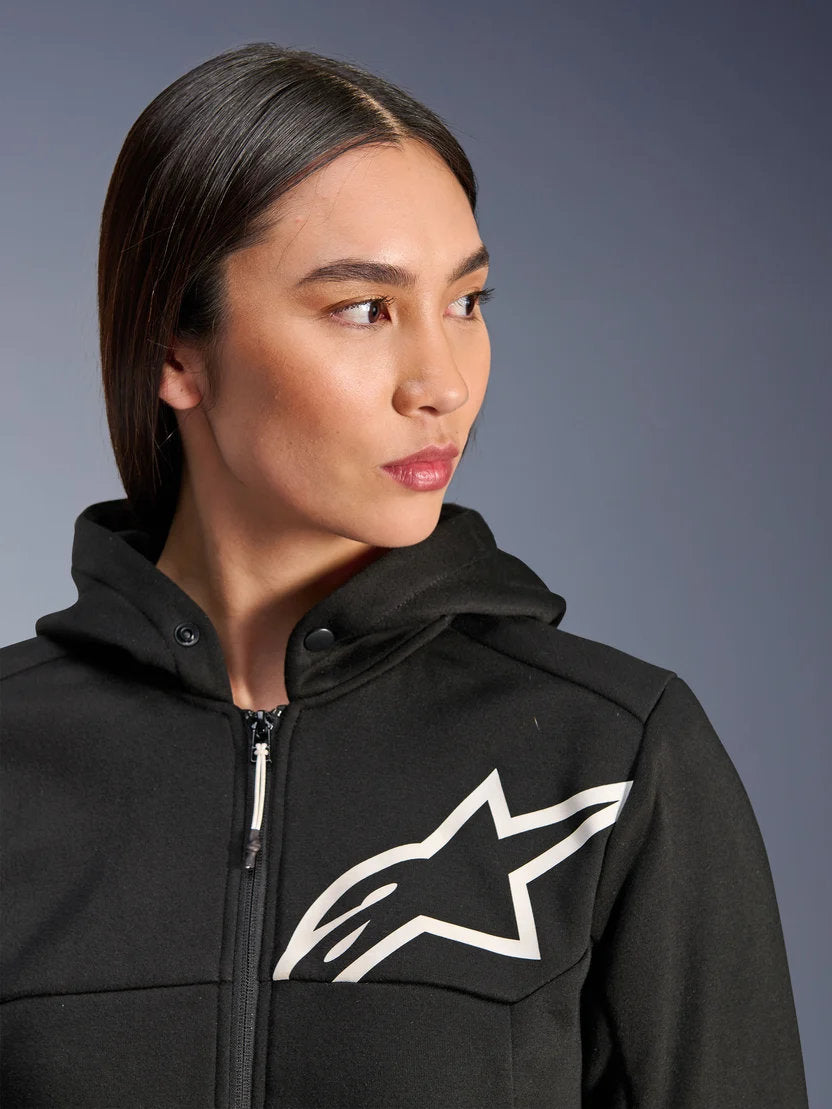 Alpinestars Stella Chrome V2 Sport Hoodie | Black White