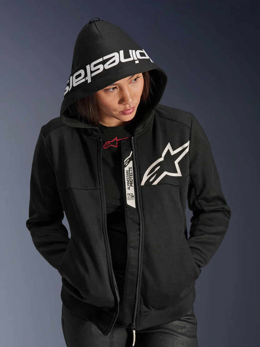 Alpinestars Stella Chrome V2 Sport Hoodie | Black White
