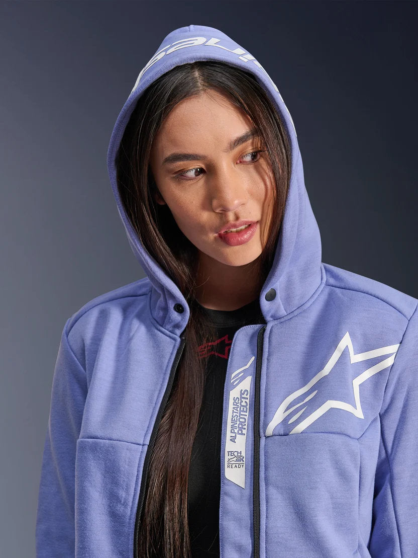 Alpinestars Stella Chrome V2 Sport Hoodie | Blue Violet White