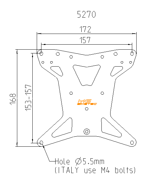 Kurzer Kennzeichenhalter MG Biketec für KTM 990 Duke | 1390 Superduke MY2024-