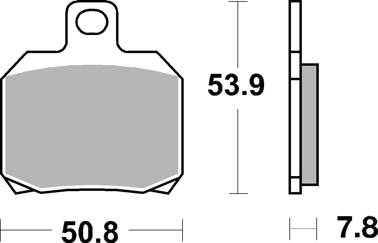 Bremsbeläge SBS 730 LS Street Sinter