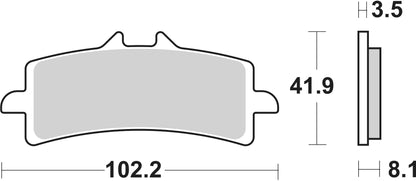 Bremsbeläge SBS 841 RST Sinter