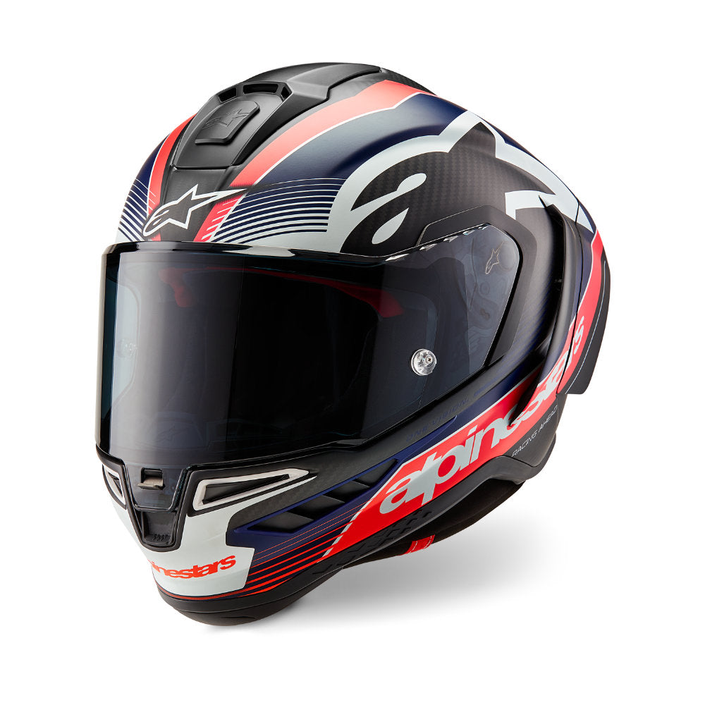 Alpinestars SUPERTECH R10 TEAM carbon-fluored-mattblue