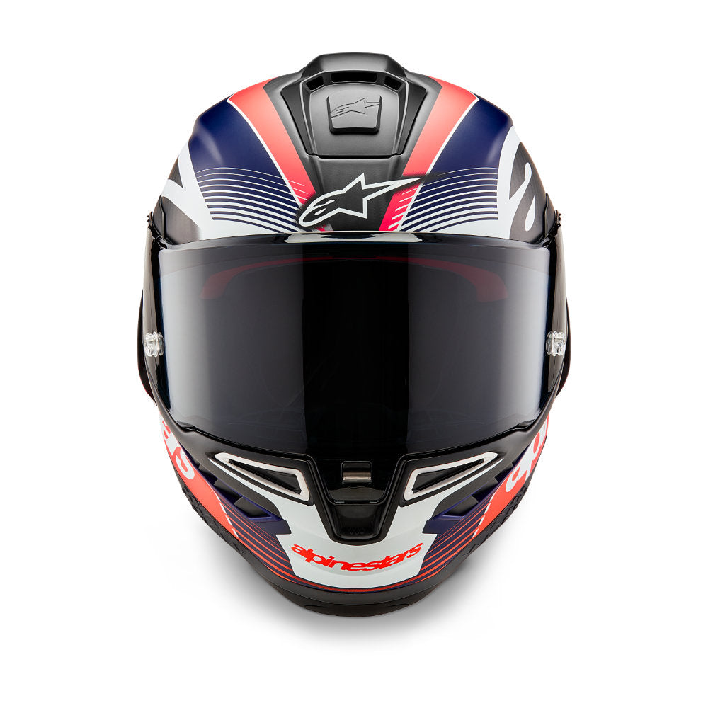 Alpinestars SUPERTECH R10 TEAM carbon-fluored-mattblue