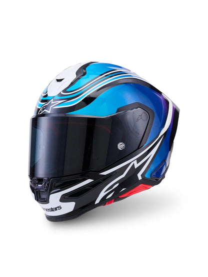 Alpinestars SUPERTECH R7 ZEAL | BLK BLUE PINK FL WHITE GLOSSY