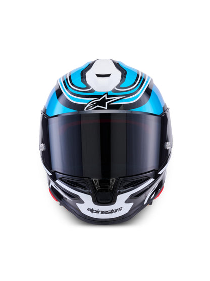 Alpinestars SUPERTECH R7 ZEAL | BLK BLUE PINK FL WHITE GLOSSY