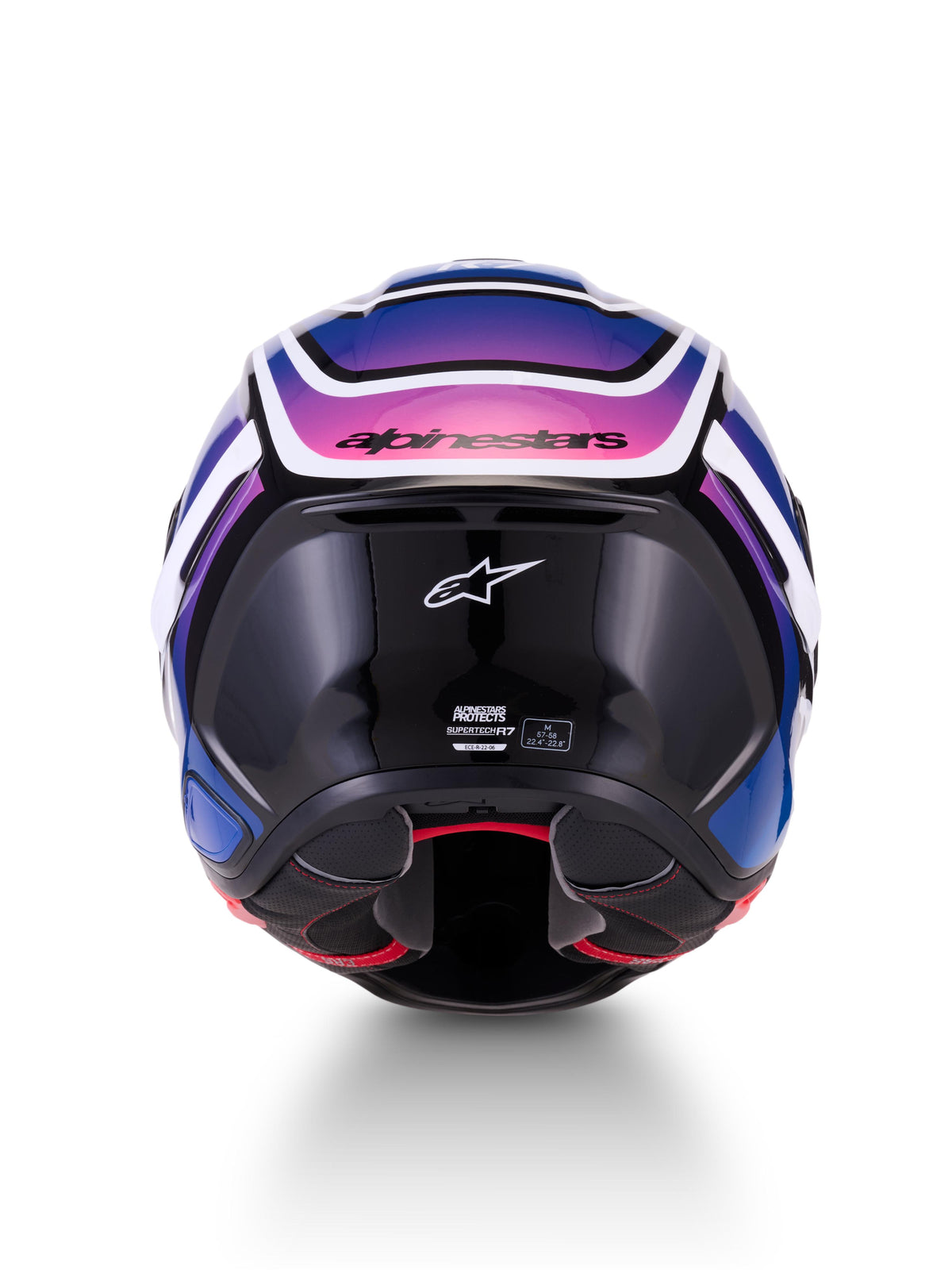 Alpinestars SUPERTECH R7 ZEAL | BLK BLUE PINK FL WHITE GLOSSY