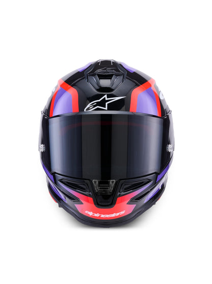Alpinestars SUPERTECH R7 LUMEN | BCK PURPLE RED FL WHITE GLOSSY