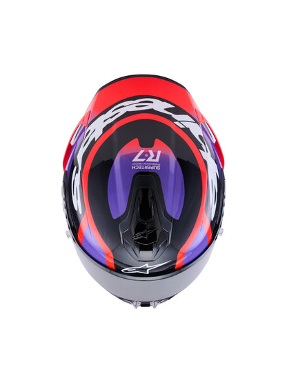 Alpinestars SUPERTECH R7 LUMEN | BCK PURPLE RED FL WHITE GLOSSY