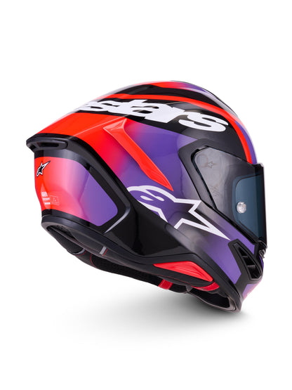Alpinestars SUPERTECH R7 LUMEN | BCK PURPLE RED FL WHITE GLOSSY