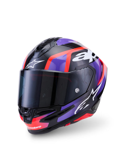 Alpinestars SUPERTECH R7 LUMEN | BCK PURPLE RED FL WHITE GLOSSY