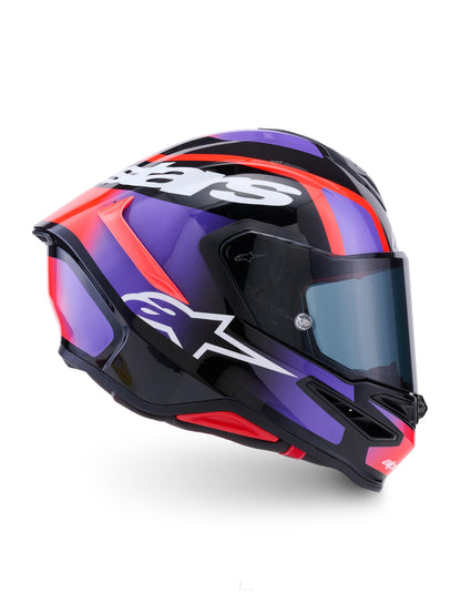 Alpinestars SUPERTECH R7 LUMEN | BCK PURPLE RED FL WHITE GLOSSY