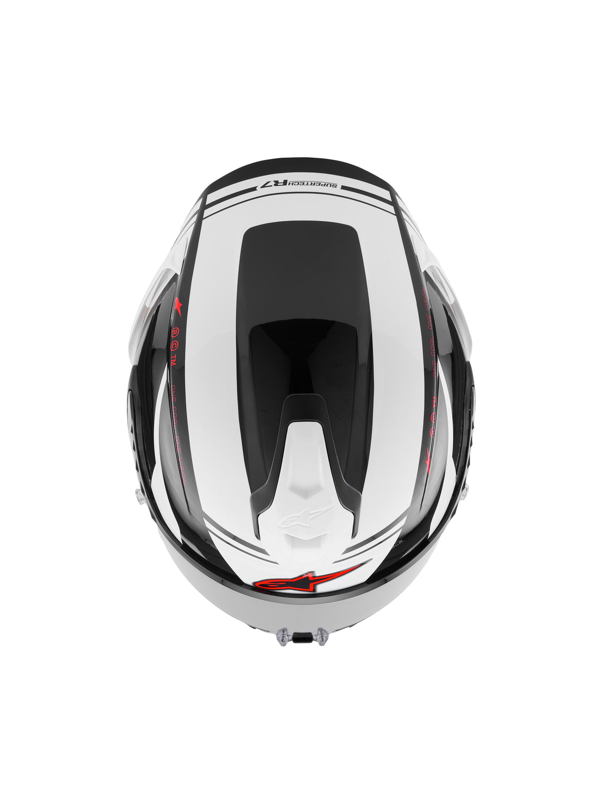Alpinestars SUPERTECH R7 A-CORE | BLACK WHITE RED GLOSSY