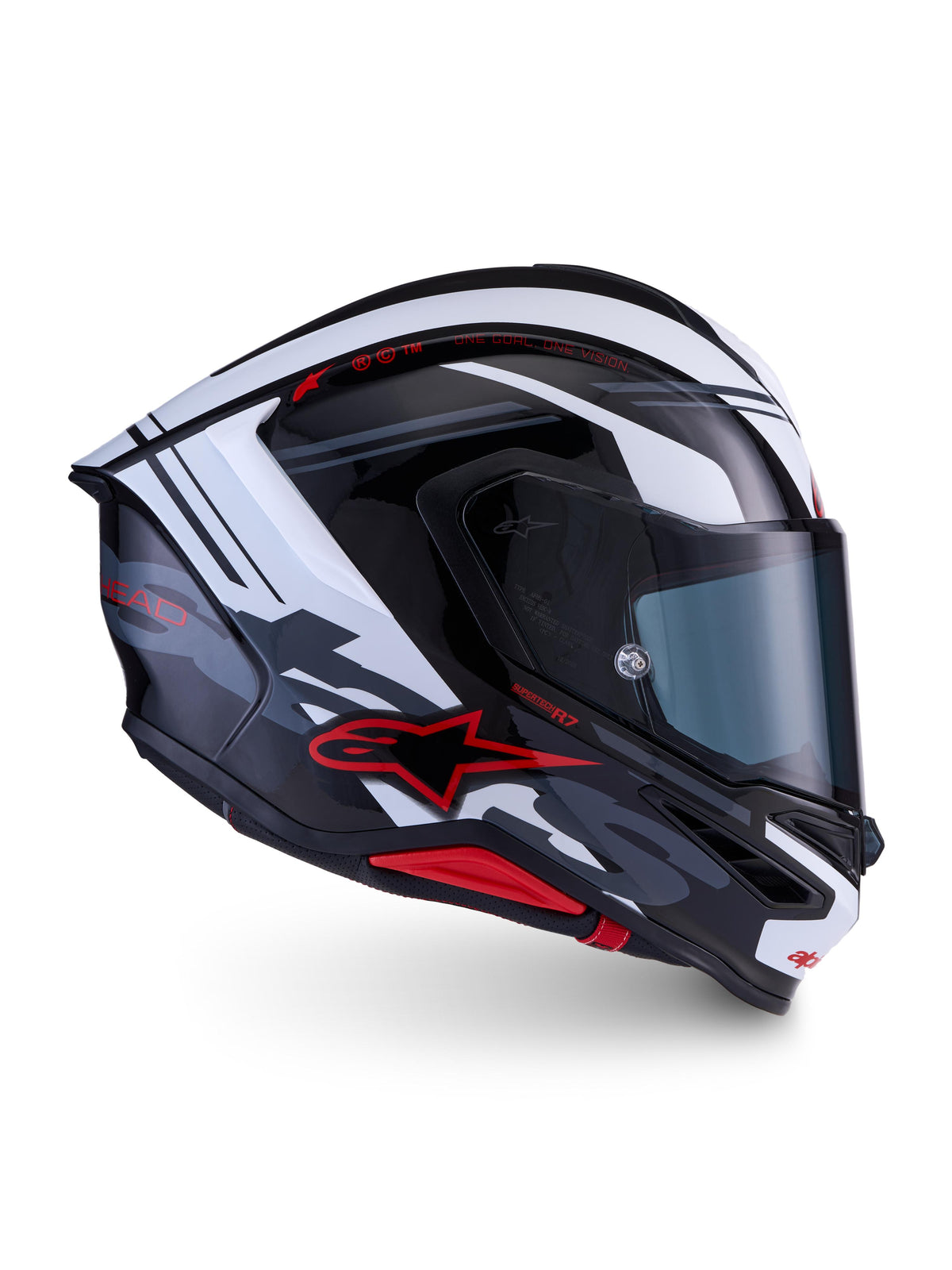 Alpinestars SUPERTECH R7 A-CORE | BLACK WHITE RED GLOSSY