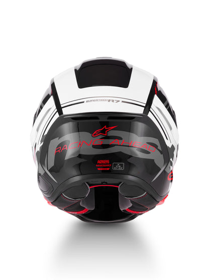 Alpinestars SUPERTECH R7 A-CORE | BLACK WHITE RED GLOSSY