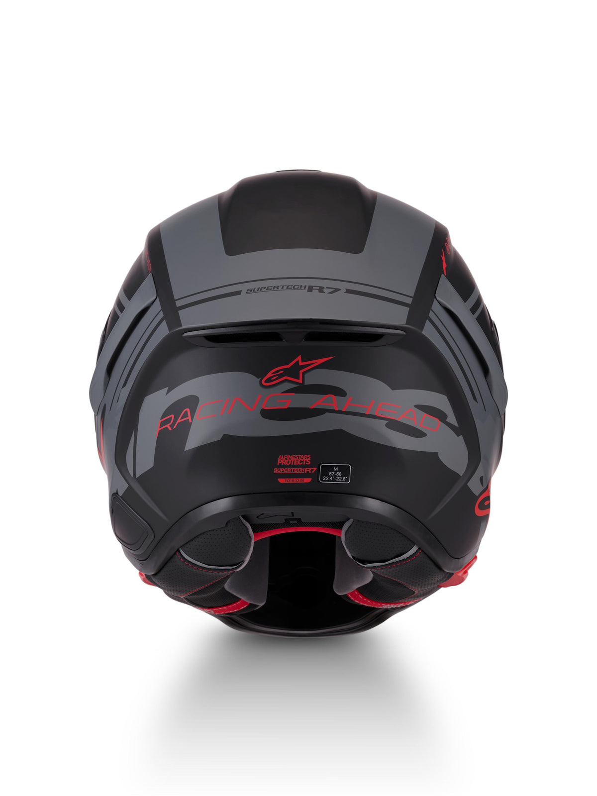 Alpinestars SUPERTECH R7 A-CORE | BLACK GRAY RED MATT