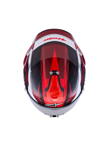 Alpinestars SUPERTECH R7 KINETIS | BLACK RED WHITE GLOSSY