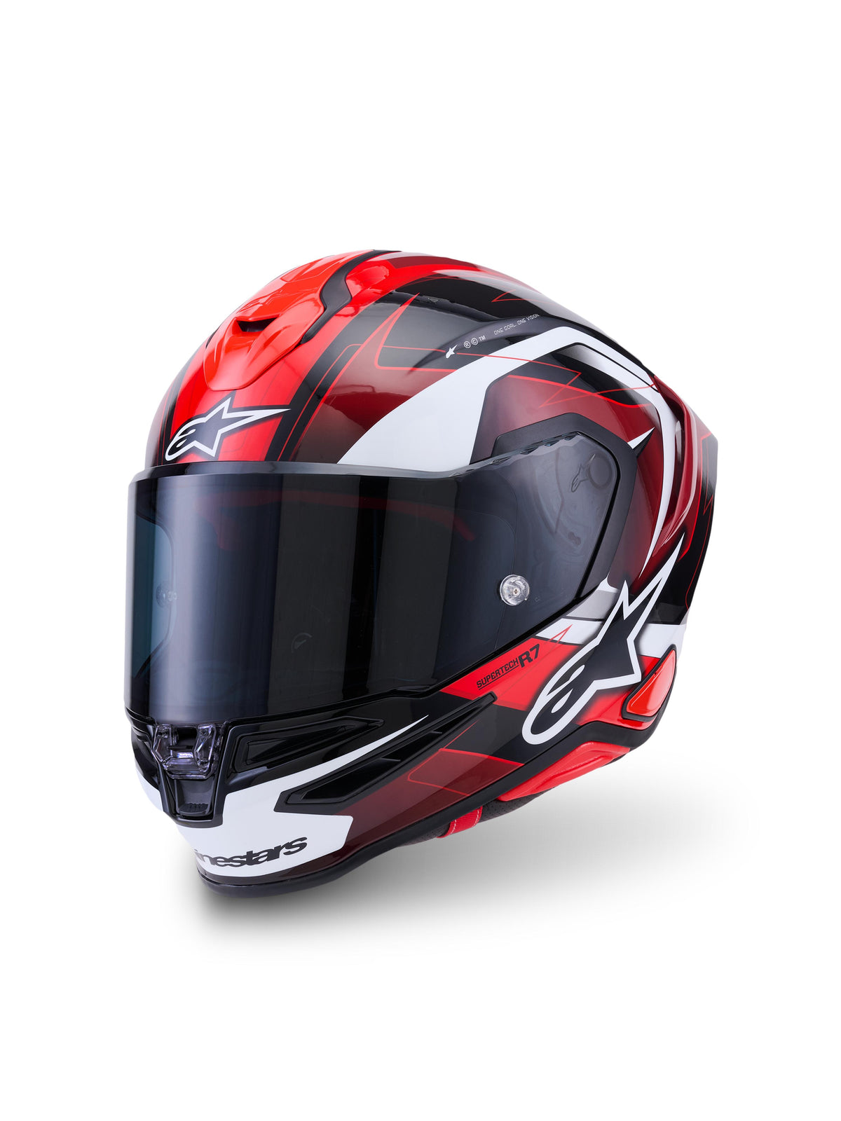 Alpinestars SUPERTECH R7 KINETIS | BLACK RED WHITE GLOSSY