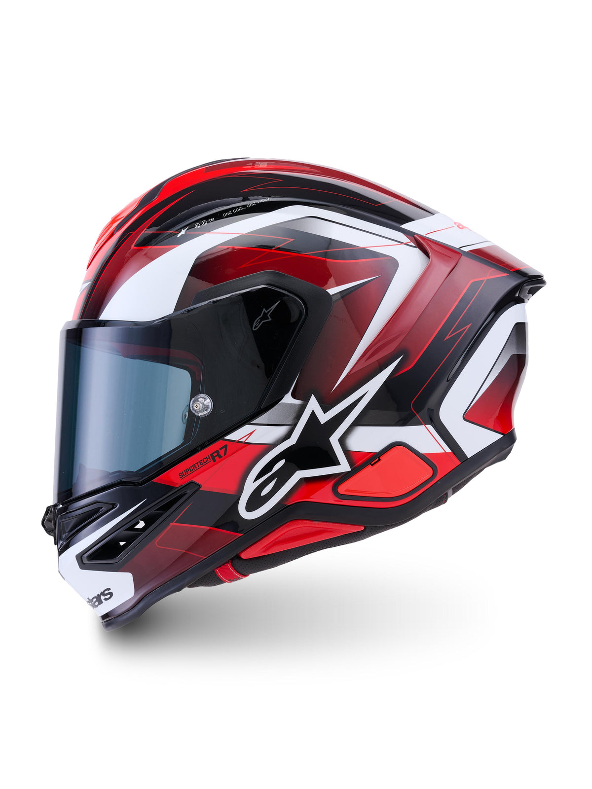 Alpinestars SUPERTECH R7 KINETIS | BLACK RED WHITE GLOSSY