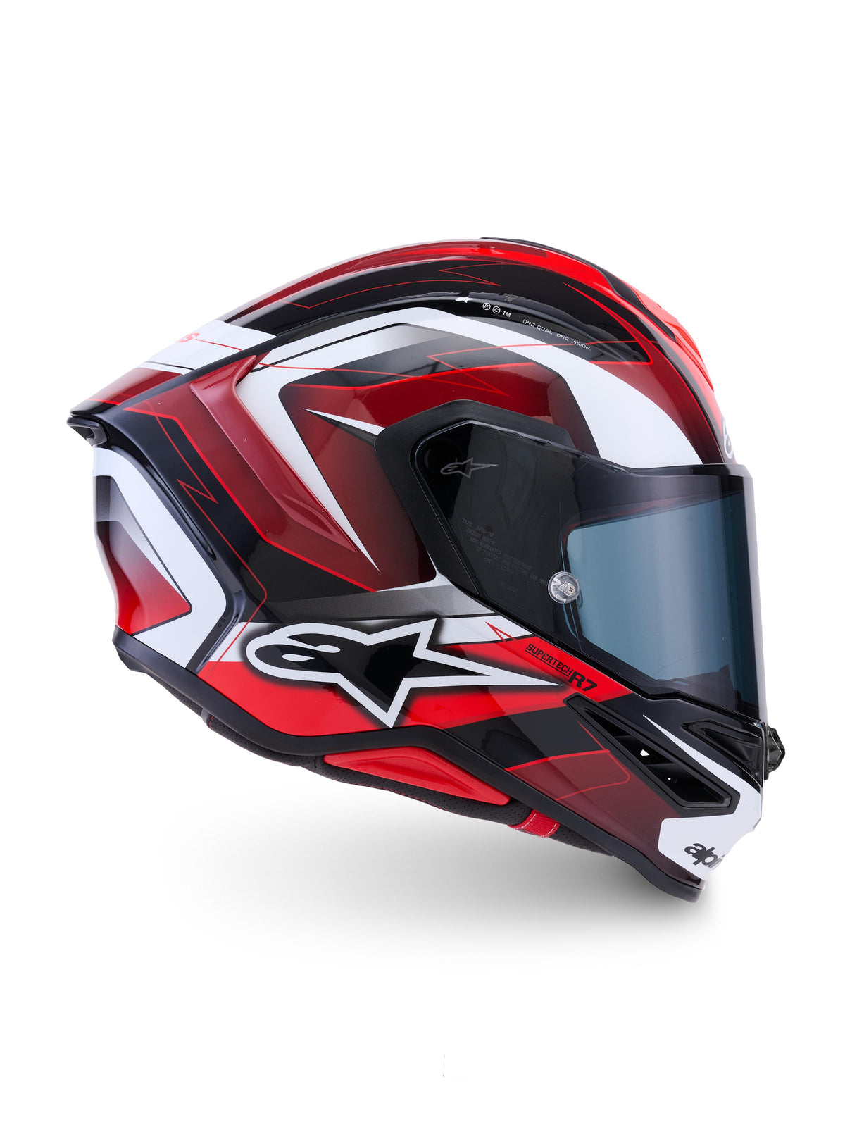Alpinestars SUPERTECH R7 KINETIS | BLACK RED WHITE GLOSSY