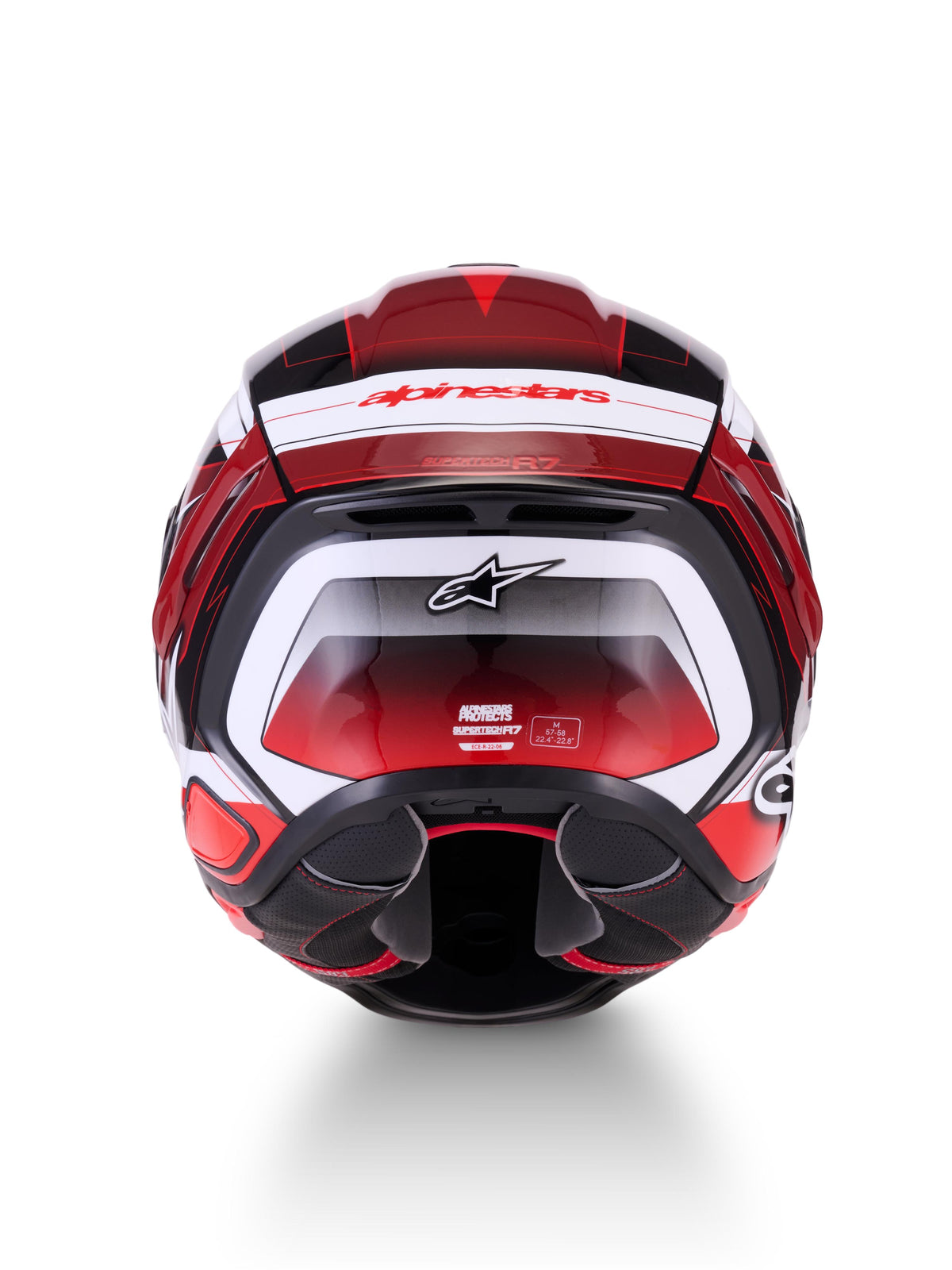 Alpinestars SUPERTECH R7 KINETIS | BLACK RED WHITE GLOSSY