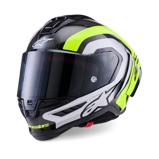 Alpinestars SUPERTECH R10 ARIUS black-silver-yellow fluo glossy