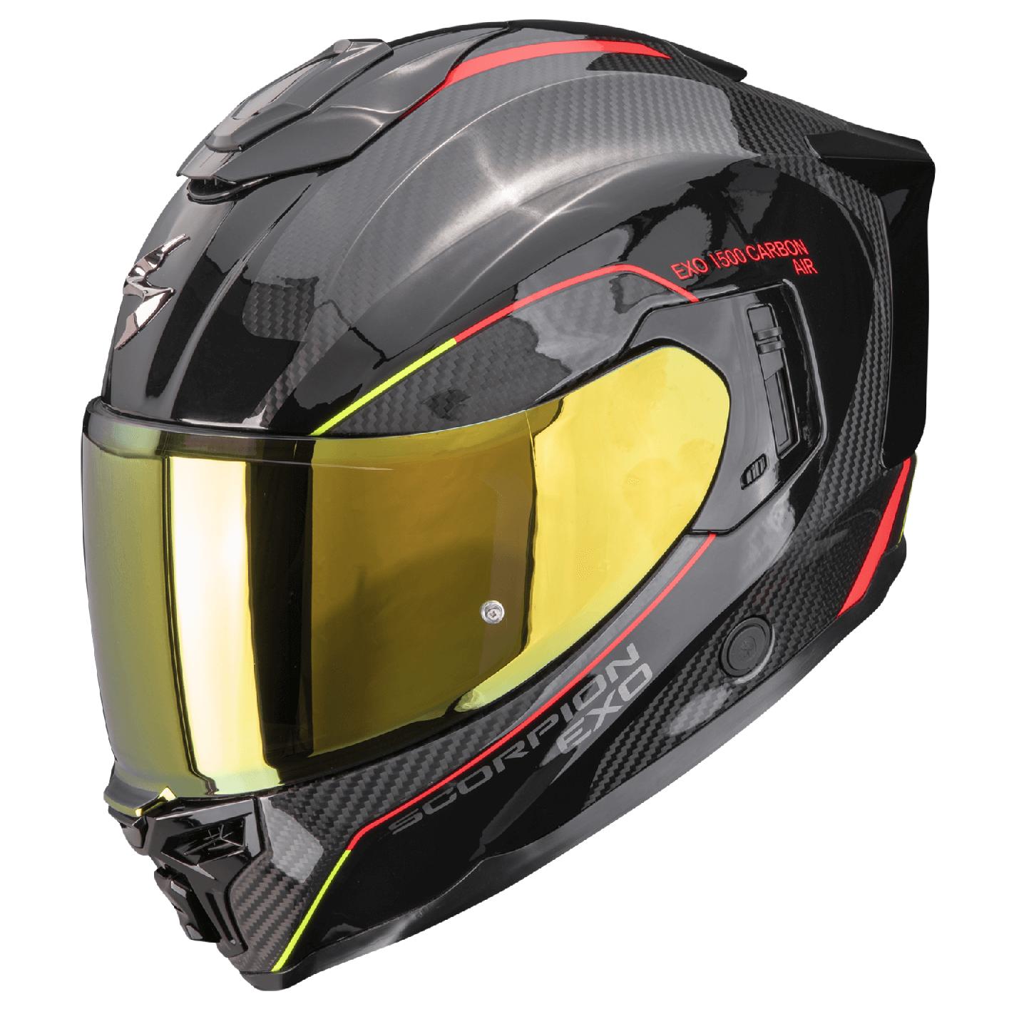Scorpion EXO-1500 CARBON AIR MUNDI Schwarz-Rot-Gelb