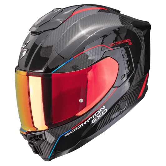 Scorpion EXO-1500 CARBON AIR MUNDI Schwarz-Rot