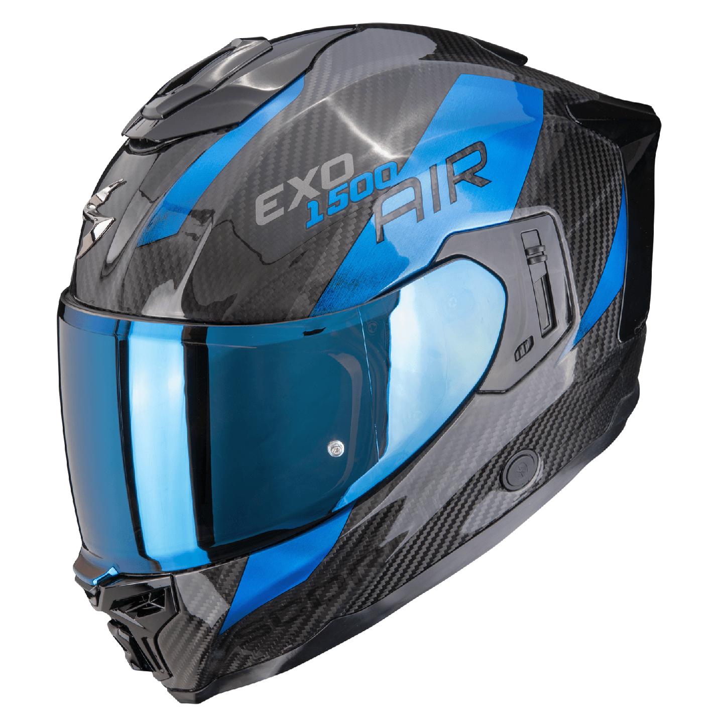 Scorpion EXO-1500 CARBON AIR PLATTED Schwarz-Blau