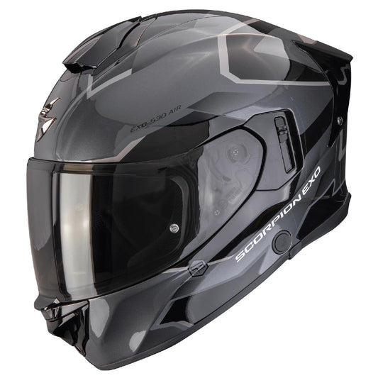 Scorpion EXO-530 AIR CLIP Silber-Schwarz