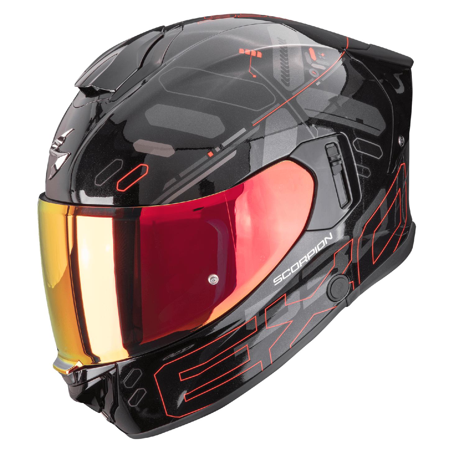 Scorpion EXO-530 AIR FOND Metallic Schwarz-Rot