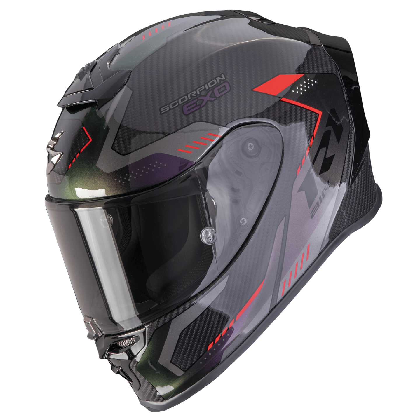 Scorpion EXO-R1 EVO CARBON AIR PROPEL Schwarz-Chameleon