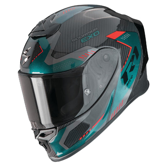Scorpion EXO-R1 EVO CARBON AIR PROPEL Schwarz-Grün