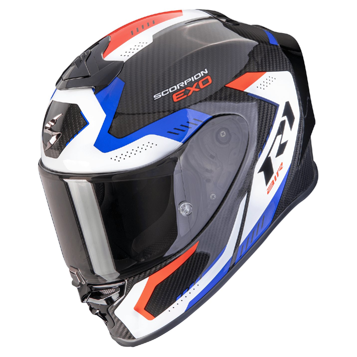 Scorpion EXO-R1 EVO CARBON AIR PROPEL Schwarz-Weiß-Rot