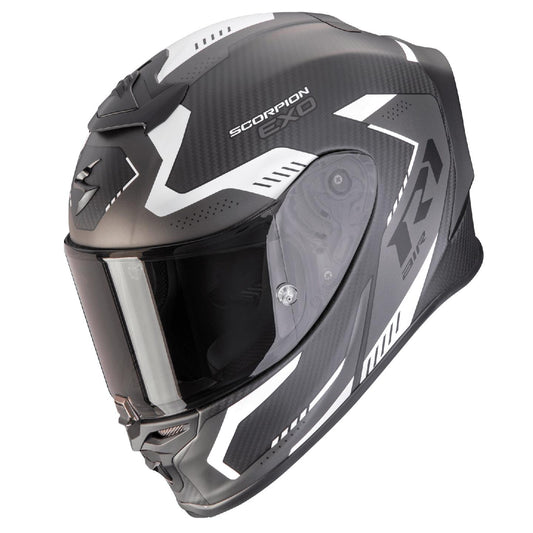 Scorpion EXO-R1 EVO CARBON AIR PROPEL Matt-Schwarz-Silber