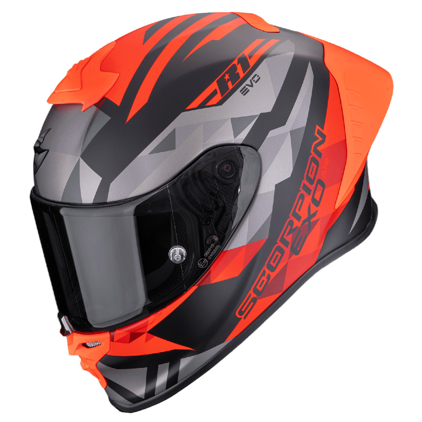 Scorpion EXO R1 EVO Air II Valere Matt Black-Red
