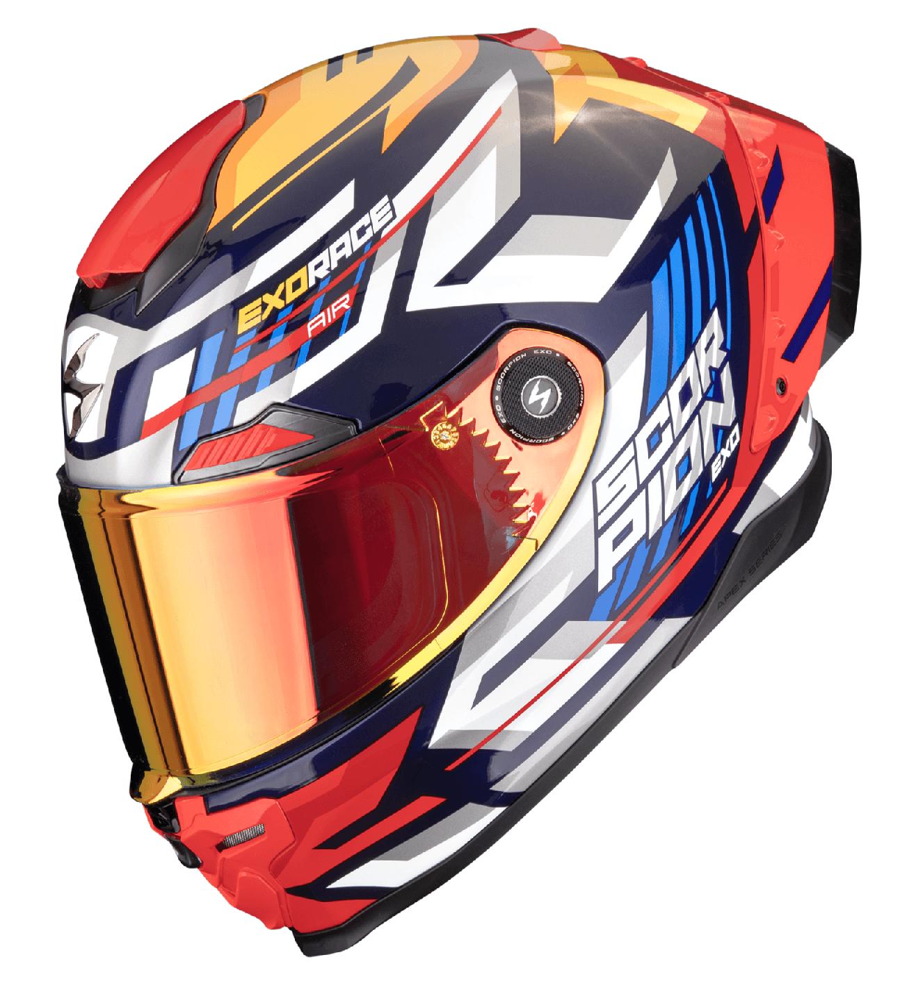 Scorpion EXO-RACE AIR KOBRA Blau-Gelb-Rot