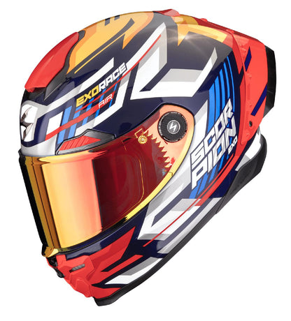 Scorpion EXO-RACE AIR KOBRA Blau-Gelb-Rot