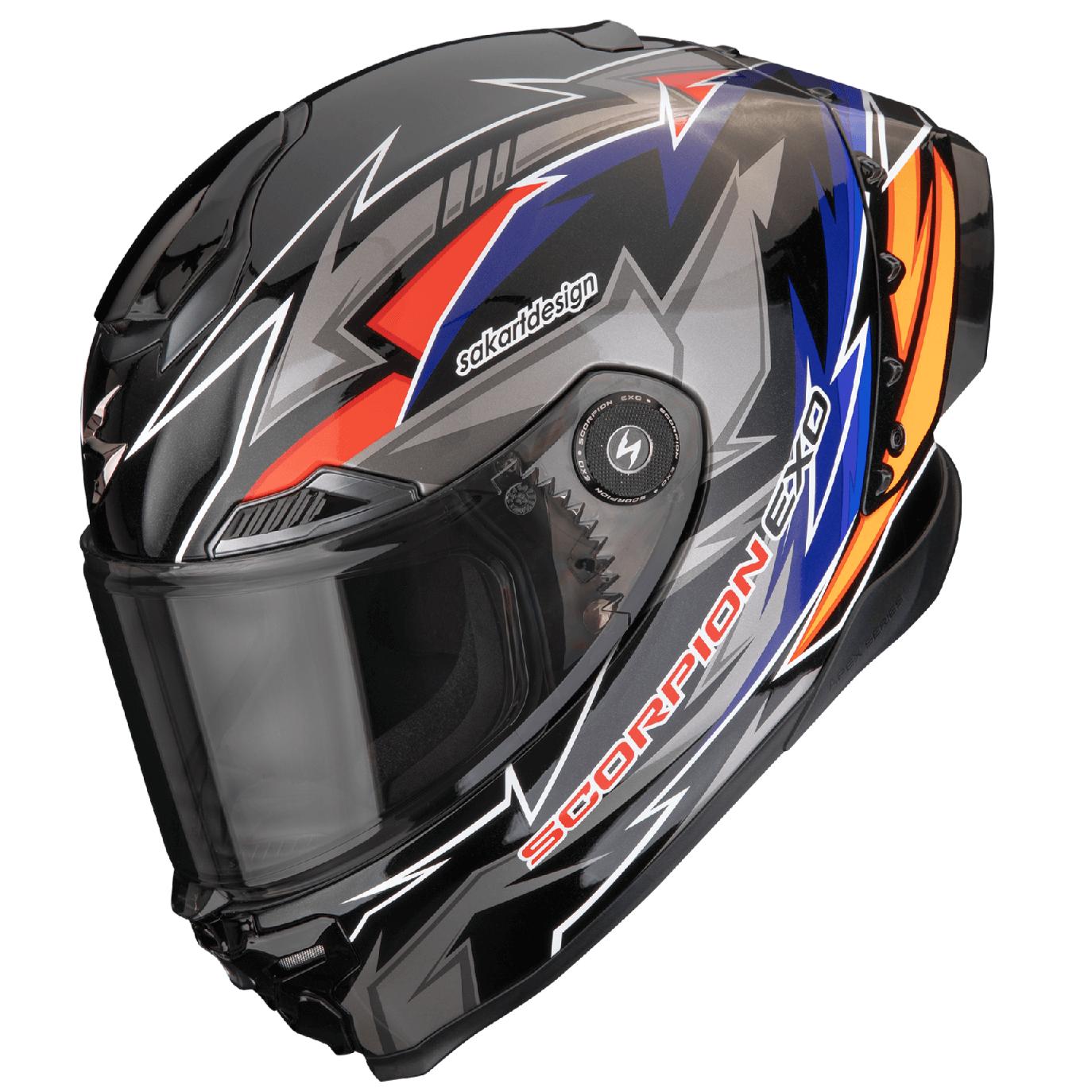 Scorpion EXO-RACE AIR MOVE ON Schwarz-Blau-Orange
