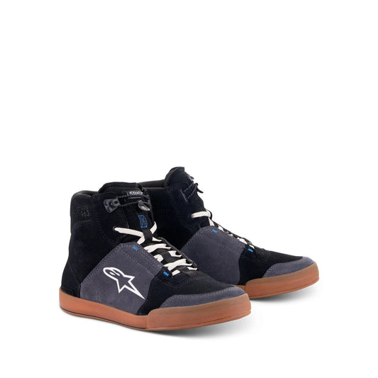 Alpinestars Chrome Schuhe | Black Asphalt Gum Blue