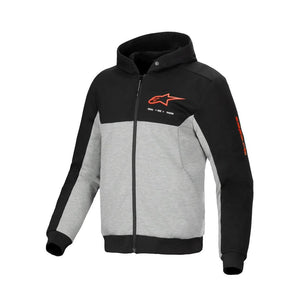 Black Gray Heather Red Fluo