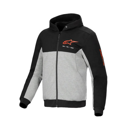 Alpinestars Chrome V2 Sport Hoodie | Black Gray Heather Red Fluo