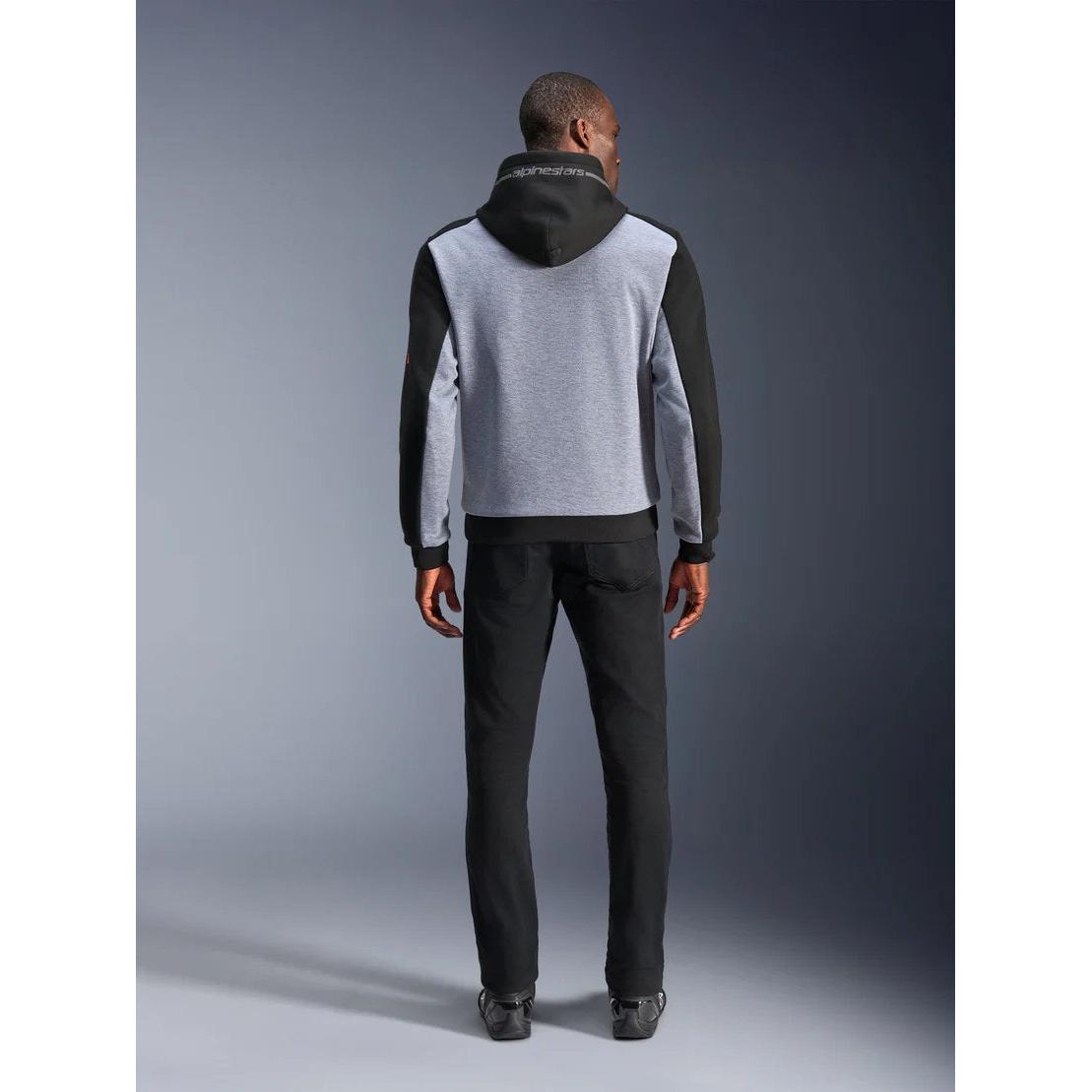 Alpinestars Chrome V2 Sport Hoodie | Black Gray Heather Red Fluo